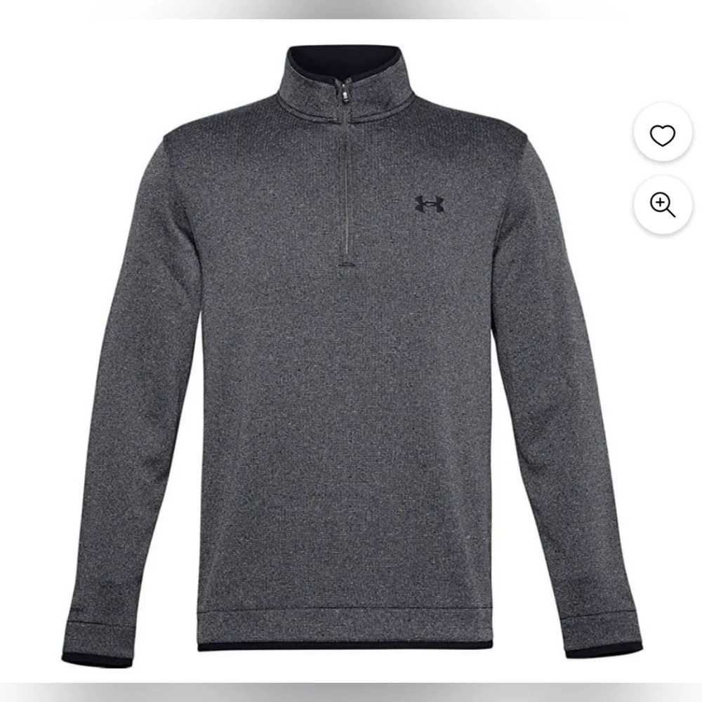 Under Armour XL Storm Gear 1/4 zip Pullover Sweatshirt Black Outdoors Golf